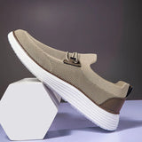 Classic Casual Men's Sneakers Slip-On Loafers Moccasins Office Work Flats Trend Driving MartLion brown 39 