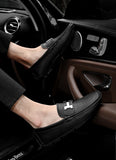 Men's Penny Loafers Genuine Leather Moccasin Driving Shoes Casual Slip On Flats Boat Mart Lion   