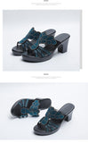 Women's Open Toe Slippers Rhinestone Decor Platform Comfy Thick Heel Faddish Slippers Wedges Sandals for Slides Mart Lion   