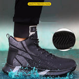 Steel Toe Ankle Safety Boots Men's Anti-smashing Indestructible Working Shoes Sneakers Footwear MartLion   