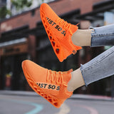 Casual Unisex Sneakers Breathable Mesh Footwear Trendy Light Outdoor Running Shoes Zapatos de Hombre MartLion Orange 36 