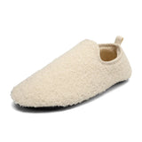 Men's Shoes Winter Slippers Indoor House Couples Plush Slipper Loafers MartLion beige 3301 36-37 CHINA