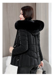 Down winter Jacket Women Parkas  Warm Cotton Padded Coat Ladies Short Overcoat Hooded MartLion   