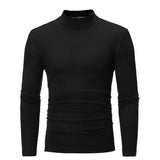 Men's Thermal Underwear Tops Autumn Thermal Shirt Clothes Men's Tights High Neck Thin Slim Fit Long Sleeve T-shirt MartLion   