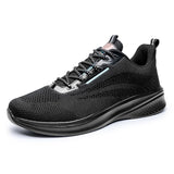 Running Shoes Men's Summer Mesh Sneakers Outdoor Breathable Gym Athletic Jogging Travel Casual Sneakers Mart Lion 1133black 6.5 