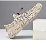 Summer Breathable Mesh Shoes Outdoor Hollowed-out Casual Shoes Anti-skid Anti-skid Tracing Shoes Mesh Fishplatform Sandals MartLion   