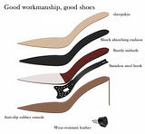 Women's Hollow Sandals Stiletto Heels Pointed Toe Slant Heels High Heels Party Banquet Wedding MartLion   