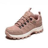 Hiking Shoes Women Men's Outdoor Sports Sneakers Climbing Waterproof Walking Non-slip MartLion Pink 42 