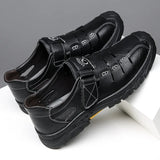 Designer's Hollowed-out Men's Sandals Wear-resistant Outdoor Walking Soft Leather Summer MartLion   