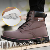 Work Boots Safety Steel Toe Shoes Men's Waterproof Industrial Anti-smash Anti-puncture Safety Indestructible MartLion   