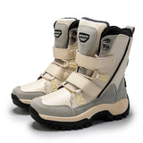 Mid Length Women's Boots Winter Thick Cotton Shoes Warm Snow Boots Thick Sole Anti Slip Wear-resistant Women's Shoes MartLion Beige 42
