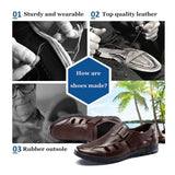 Men's Sandals Leather Outdoor Casual Shoes Breathable Fisherman Shoes Beach MartLion   