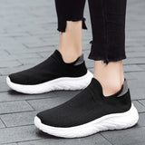 Soft-sole Walking Men's Shoes Lightweight Casual Sneakers Breathable Slip on Loafers Unisex Women MartLion   