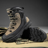 Men Leather Boots Mens Desert Waterproof Work Safety Shoes Climbing Hiking Ankle Men Outdoor Boots MartLion