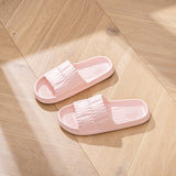 Women Summer Soft Slippers Thick Platform Bathroom Home Men's Indoor Non-slip Anti-slip Female Cloud Cushion Slides Mart Lion Pink 3637 