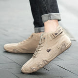Luxury Casual Shoes Men's Sneakers Winter Warm Designer Loafers Lace Up Ankle Boots MartLion   