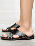 Design Summer Men's Slippers Outdoor Slides Non Slip Lightweight Beach Shoes Footwear MartLion   