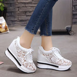 Platform Shoes Summer Outdoor Heels Women's Casual Hollow Out Breathable MartLion   