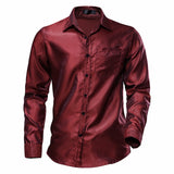 Men's Floral Black Dress Shirts Stylish Long Sleeve Steampunk arty Club Bar Social Shirt Chemise Homme Mart Lion C10 Wine Red USA S 