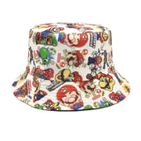  Super Mario Hat Anime Peripheral Cartoon mario Luigi Leisure Adult Outdoor Sunscreen Sunshade Fisherman Hat Holiday Gift MartLion - Mart Lion