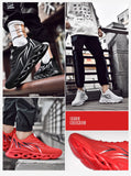 Men's Sneakers Mesh Casual Shoes Lac-up Lightweight Vulcanize Walking Zapatillas Hombre Mart Lion   