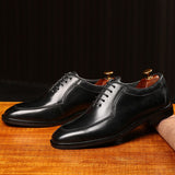 Casual Shoes Men's Dress Shoes Wedding Party Office Formal Style Oxfords Designer Brand Leather Mart Lion   