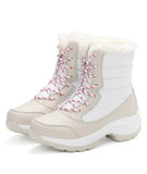 Women's Winter Boots Thick Sole Sloping Heel Ankle Outdoor Light Plush Warm Cotton Shoes MartLion   