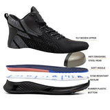 Man Safety Boots High top Safety Shoes Men Women Steel Toe Work Shoes Men Anti-smash Indestructible Construction Boots Winter MartLion