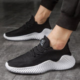 Outdoor Sport Running Shoes Men's Breathable Gym Training Sneakers Lace Up Lightweight Walking Mart Lion Black 39 