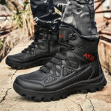 Tactical Boots Men's Waterproof Military With Side Zipper Military Shoes Husband Ultralight Mart Lion   