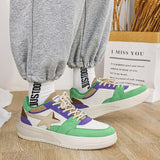 Men's Casual Sneakers Mixed Colors Stars Skateboard Flats Shoes Tennis Sport Running Non-slip Jogging Walking Trainers Mart Lion   