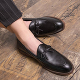 Slip On Dress Shoes Men's Microfiber Leather Casual Formal Mart Lion   