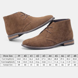 Suede Desert Boots Brand Men's Leather Ankle Retro Casual MartLion   