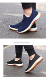 Korean Sports Shoes Men's Mesh Surface Breathable Soft Bottom Running Mart Lion   