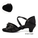 Ballroom Dance Shoes for Women Latin Modern Tango Salsa Training Sandals Practice Satin MartLion