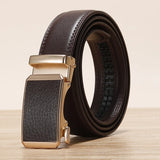 Golden Automatic Buckle Belt Men's and Women Universal Casual Red Blue Green Black White Female Waistband MartLion   