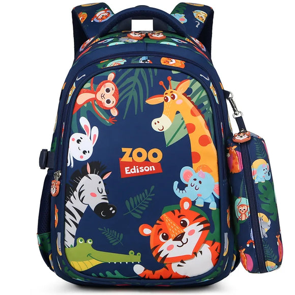 Waterproof Children School Bags for Boys Girls backpack Kids Orthopedic schoolbag kids Primary school Backpack mochila escolar MartLion big Animal world  