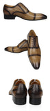 Men's Leather Shoes Factory Made Designer Dress Wedding Party Monk Luxury Genuine Zapatos MartLion   