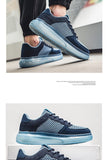 Fujeak Breathable Mesh Vulcanized Shoes Casual Non-slip Sneakers Trendy Men's Mart Lion   