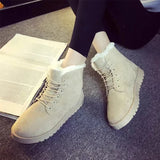 Women Winter Snow Boots Warm Platform Lace Up Ladies Women's Shoes MartLion   