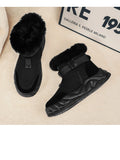 Furry Warm Snow Boots Padded Thickened Cotton Shoes Men's Boots Lightweight Walking MartLion   