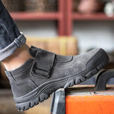 Men's Work Safety Shoes Anti-Smashing Steel Toe Puncture Proof Boots Indestructible Work Construction Work MartLion   