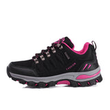 Unisex Hiking Boots Woman Professional Hiking Shoes Men's Trekking Sneakers Non Slip Mountain Mart Lion BlackRose(35-42) Eur 35 