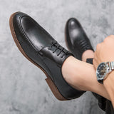 Men's Dress Shoes Elegant microfiber Leather Formal Oxfords Mart Lion   