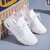 Breathable Flats with Soft Soles Women's Casual Spring/Autumn sneakers Mart Lion D11 White Powder 35 