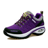 Women Sports Shoes Platform Sneakers Outdoor Hiking  Non-Slip Casual Low Top Running Footwear MartLion PURPLE 35 