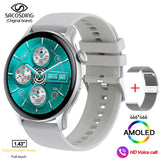 Bluetooth Call Women Smart Watch Full Touch Fitness IP68 Waterproof Men's Smartwatch Lady Clock + box For Android IOS MartLion SA-Alpha-1 M Silver CHINA 
