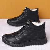 Men Cotton Shoes  Winter Plush Insulated Shoes Cold Snow Resistant Work MartLion   