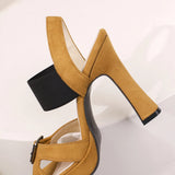 Summer Black Green Women Sandals Platform High Heels Lady Shoes MartLion   