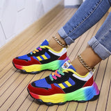 Women Sport Shoes Platform Sneakers Ladies Spring Winter Flats Running  Lace Up MartLion   